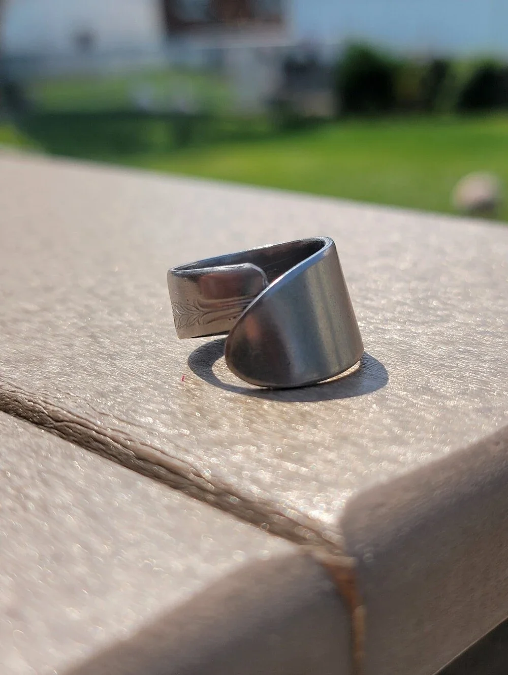 11.5 Sized Handmade Butterfly Spoon Ring